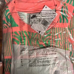 Nike Pink and Green Men's Shirt
